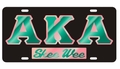 Alpha Kappa Alpha Skee Wee Front Blk Plate