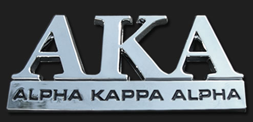 Alpha Kappa Alpha Car Tag