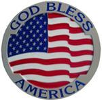 God Bless America 2" Trailer Hitch Receiver Cover