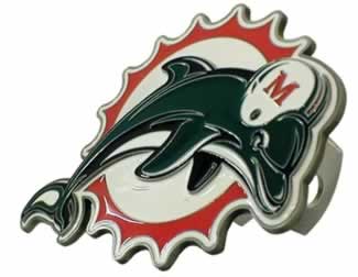 Miami Dolphins Logo NFL Trailer Hitch Cover