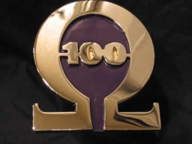 Omega Psi Phi 100 Year Omega Hitch Cover