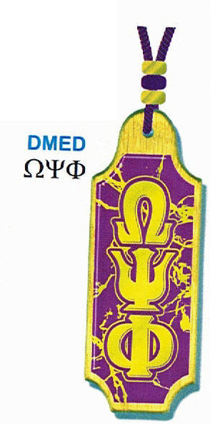 Omega Psi Phi Domed Medallion