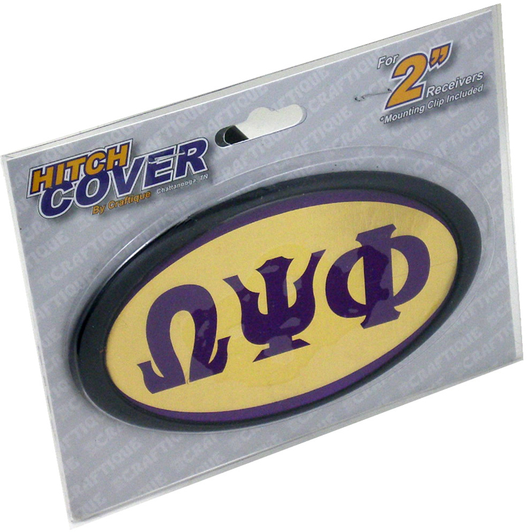Omega Psi Phi Oval Hitch Cover