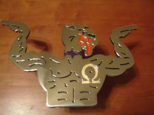 Omega Psi Phi Muscle Q Branded with Hooks