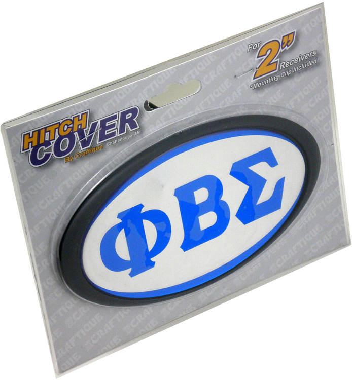 Phi Beta Sigma acryic oval Hitch cover