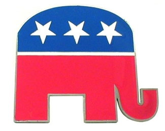 Republican Elephant Hitch Cover